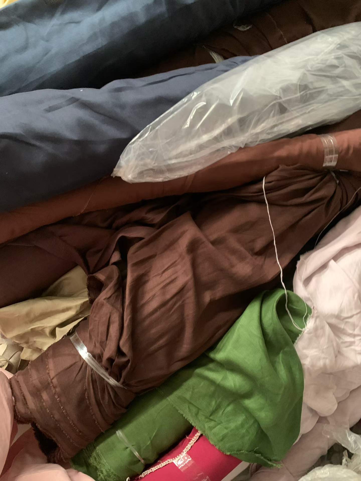 Premium Linen Cotton Sample Rolls | Mixed Ramie & Woven Fabric for Sampling & Crafts