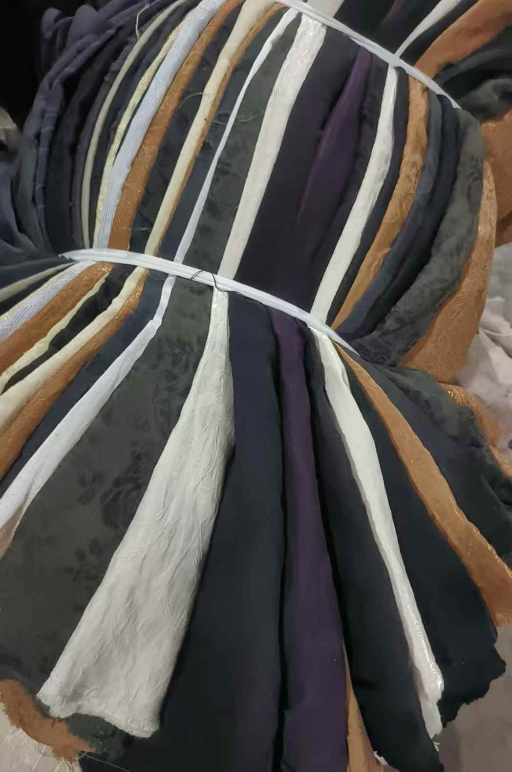Tencel Jacquard Linen Cotton Scraps | Bulk Viscose Blend for Garments, Dresses & Crafts