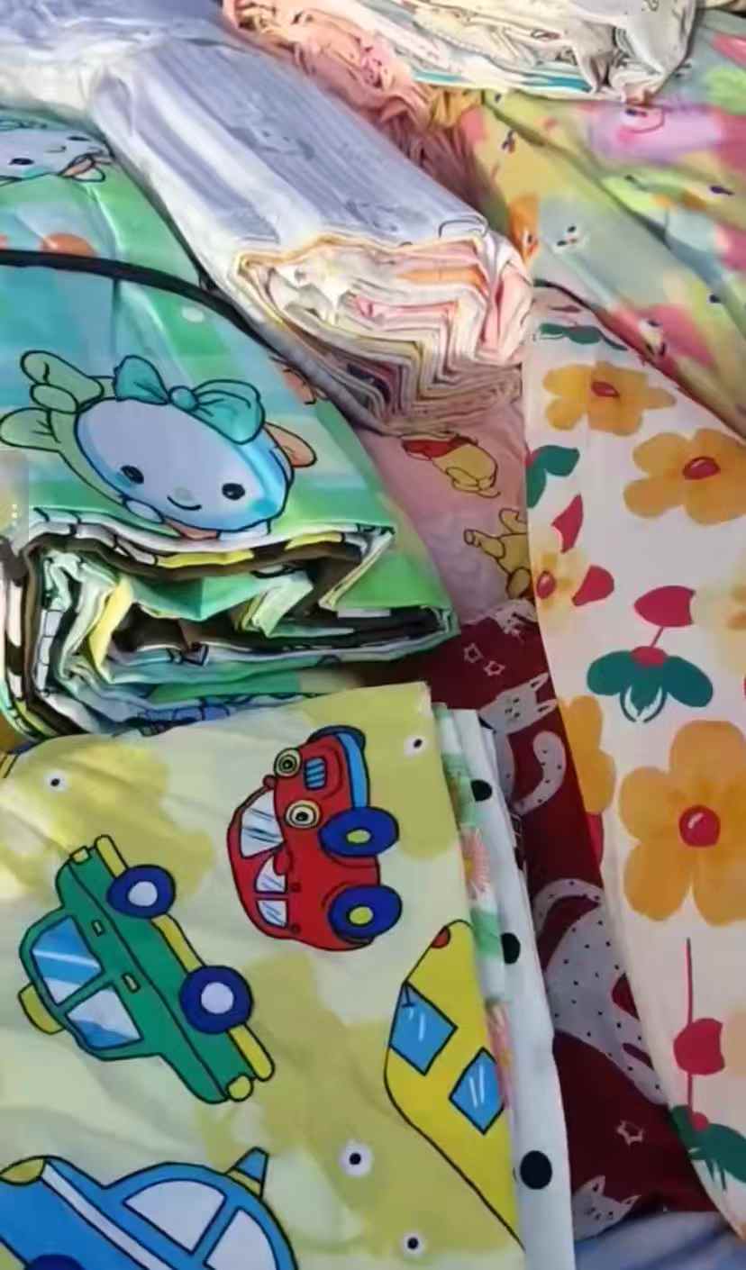 Wholesale Kids Cotton Fabric Stocklot | Cartoon & Floral Cotton Fabric for Children's Clothing & Bedding