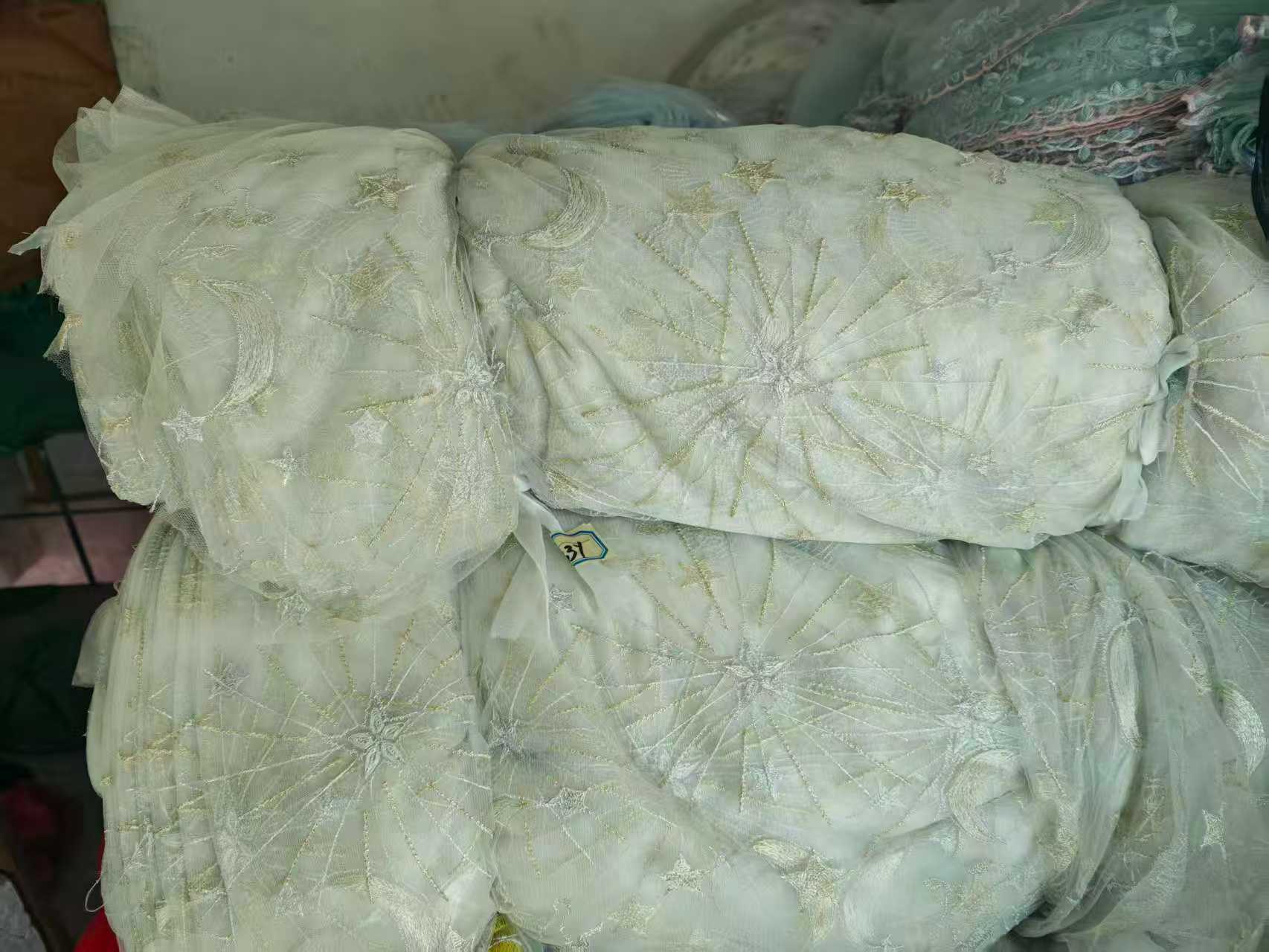 Wholesale Embroidered Tulle Fabric Rolls | Bulk for Wedding & Bridal Wear