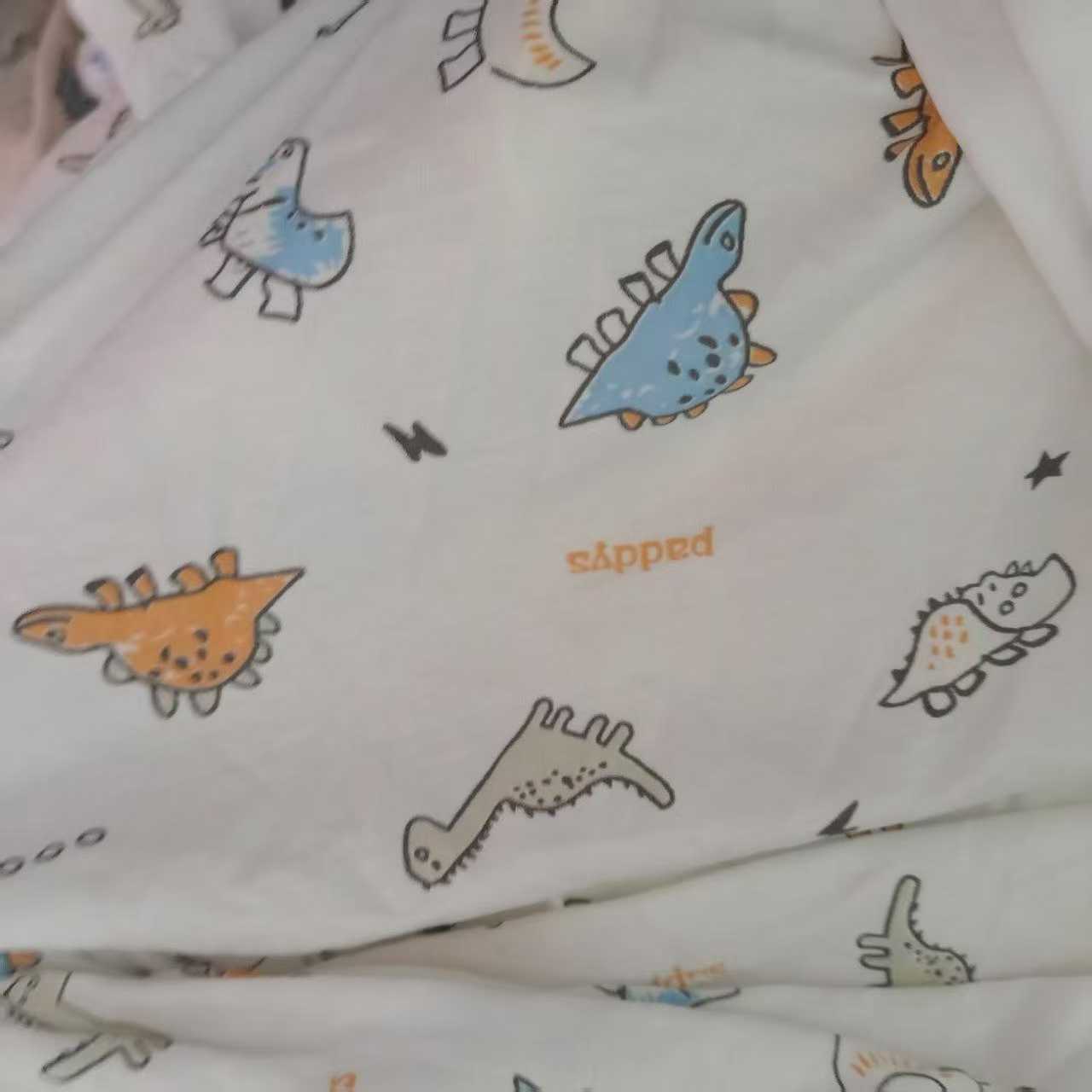 100% Cotton Jersey Knit Fabric Scraps | Cartoon Prints, 1-10m Pieces