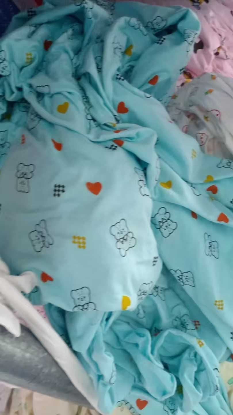 100% Cotton Jersey Knit Fabric Scraps | Cartoon Prints, 1-10m Pieces