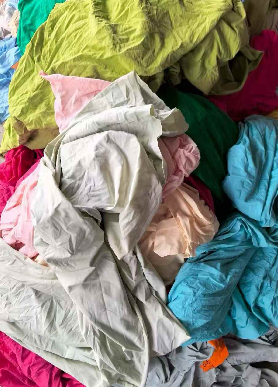 Cheap Stock Women's Caramel Cotton Candy Color Fabric Remnants 4 Way Stretch
