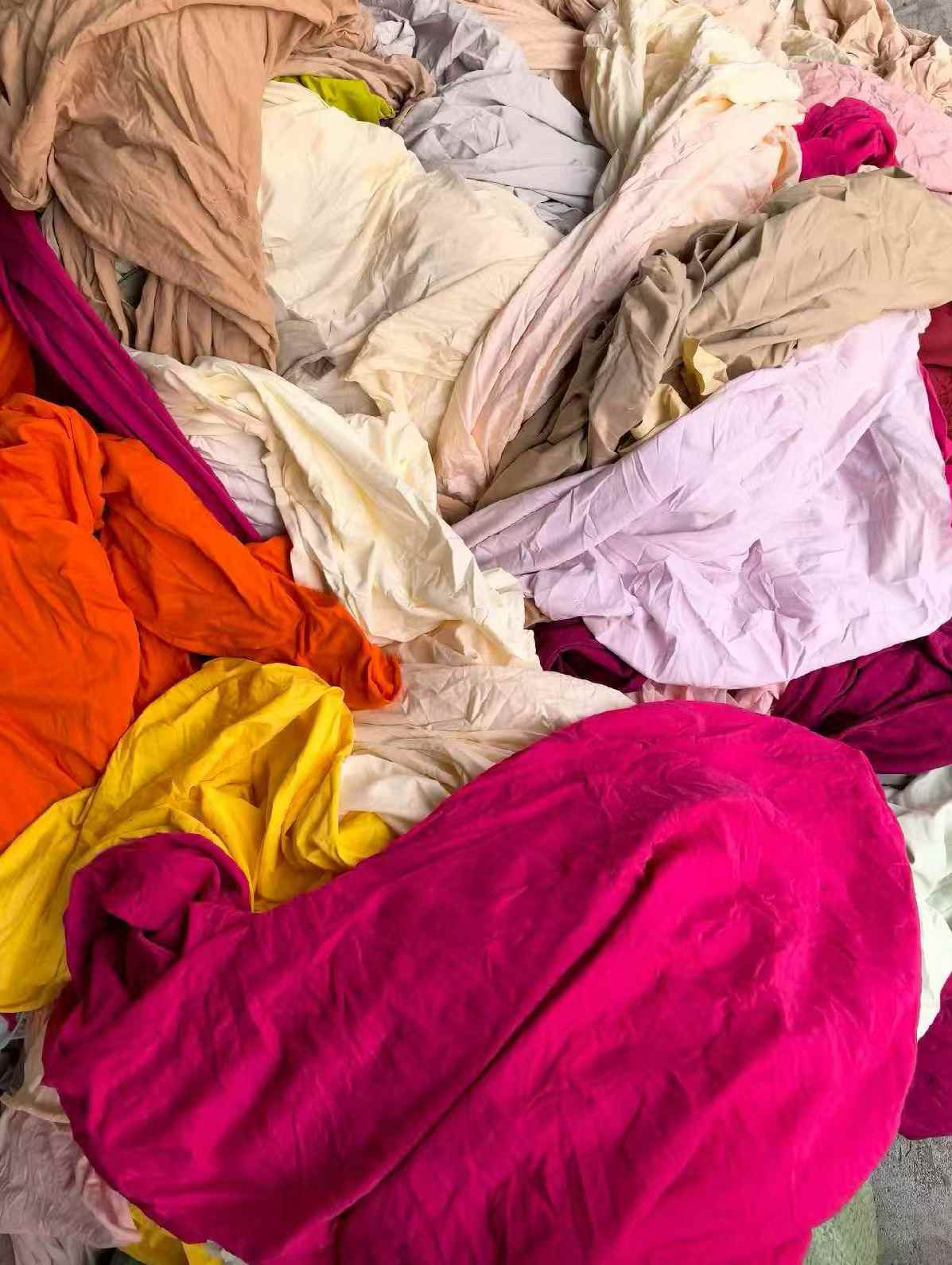 Cheap Stock Women's Caramel Cotton Candy Color Fabric Remnants 4 Way Stretch