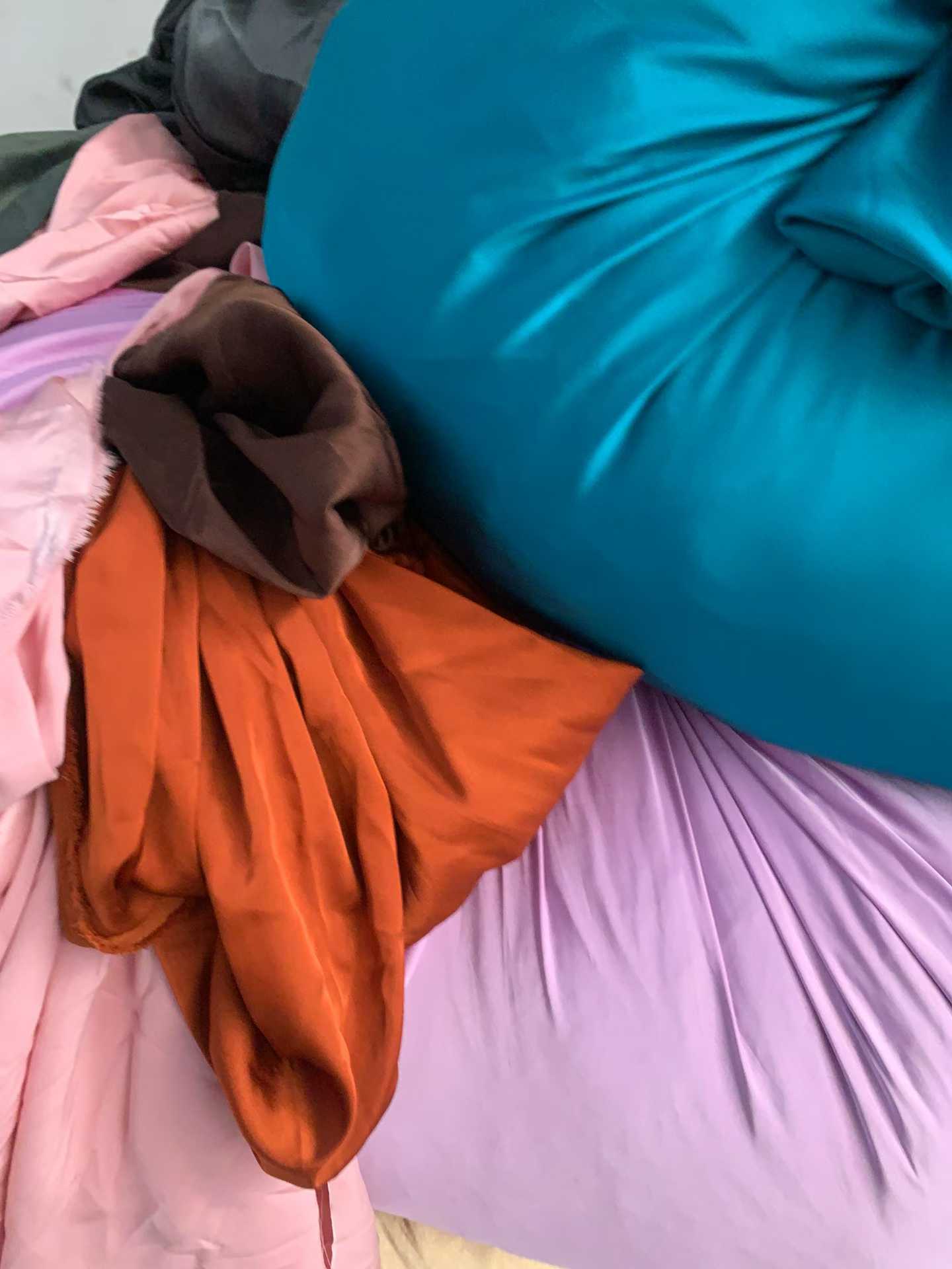 Assorted Garment Lining Fabric Remnants Bulk Stock