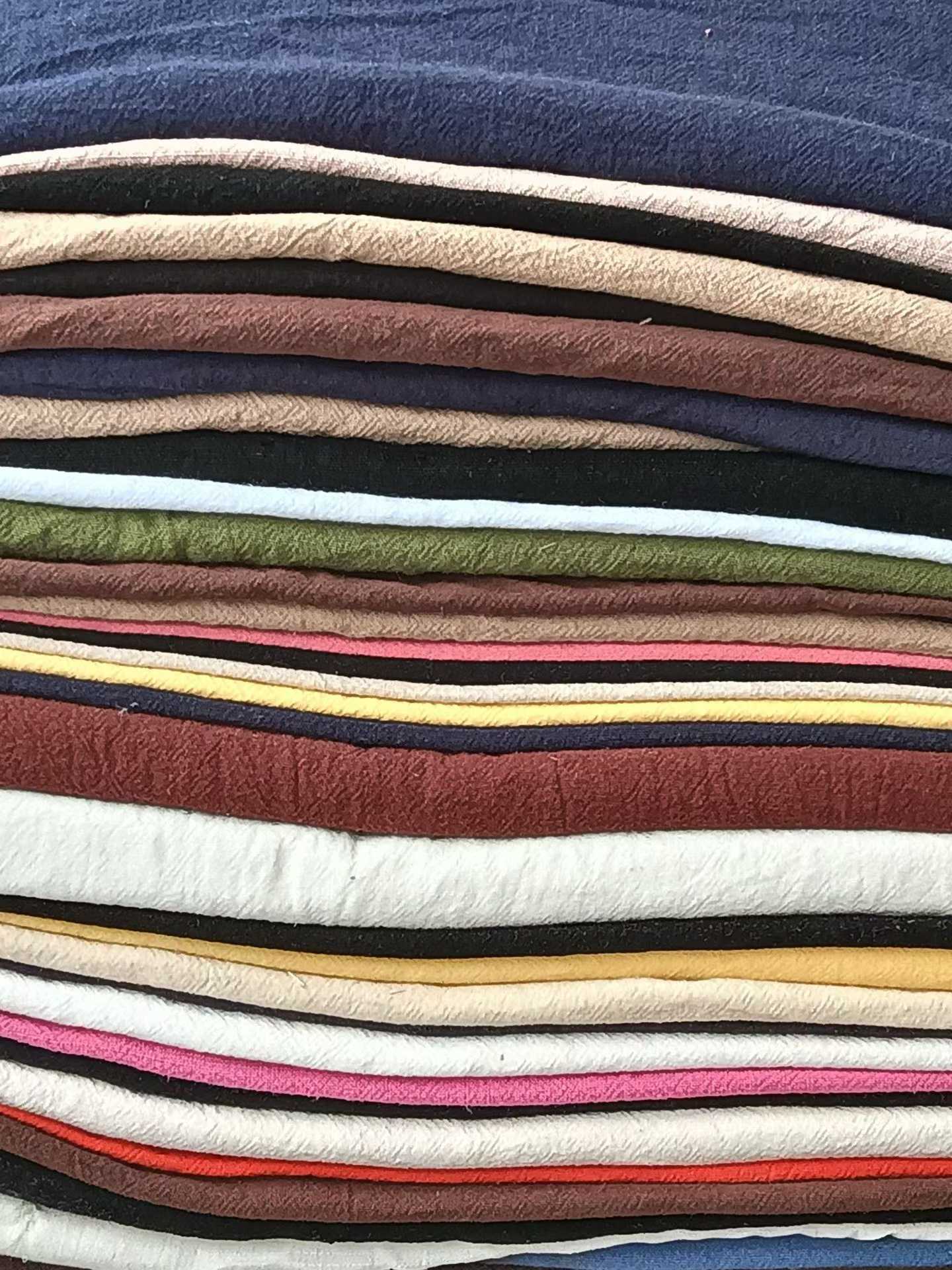 1-10M Cotton Linen Fabric Remnants - Bulk Jacquard Stock Linen Cotton Blend Fabric for Garment & Home Textiles, MOQ 100KG