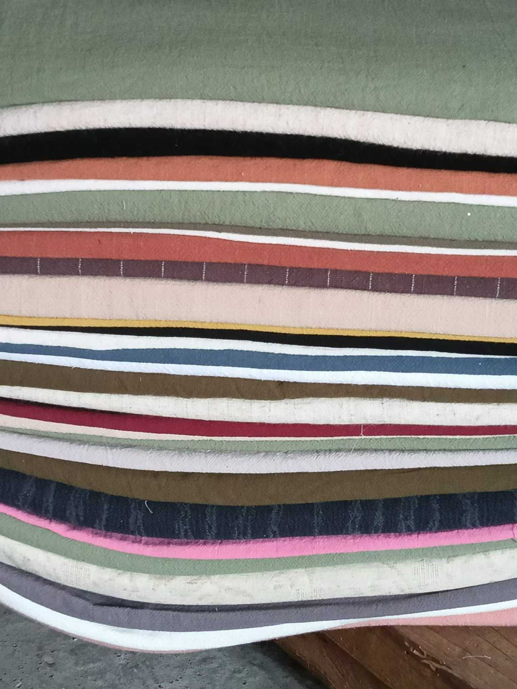 1-10M Cotton Linen Fabric Remnants - Bulk Jacquard Stock Linen Cotton Blend Fabric for Garment & Home Textiles, MOQ 100KG