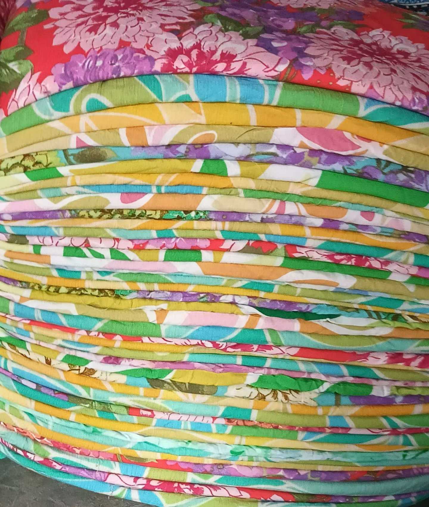 150cm Width Thin Cotton & Cotton Linen Fabric - Printed Fabric Remnants, 2-3m Per KG