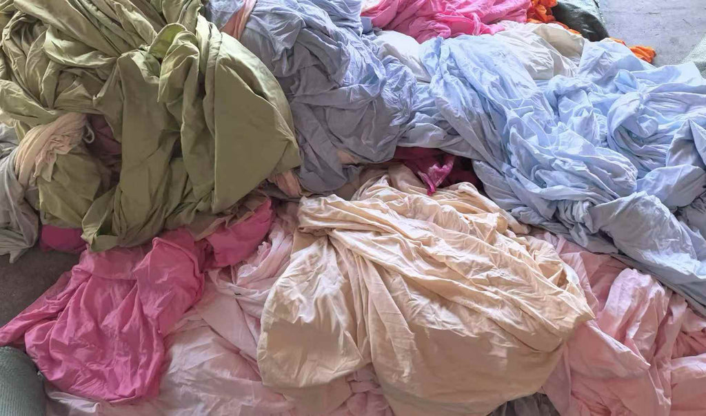 1-10m Lycra & Odel Cotton Fabric - 500KG Bright Color Stretch Cotton Fabric Remnants
