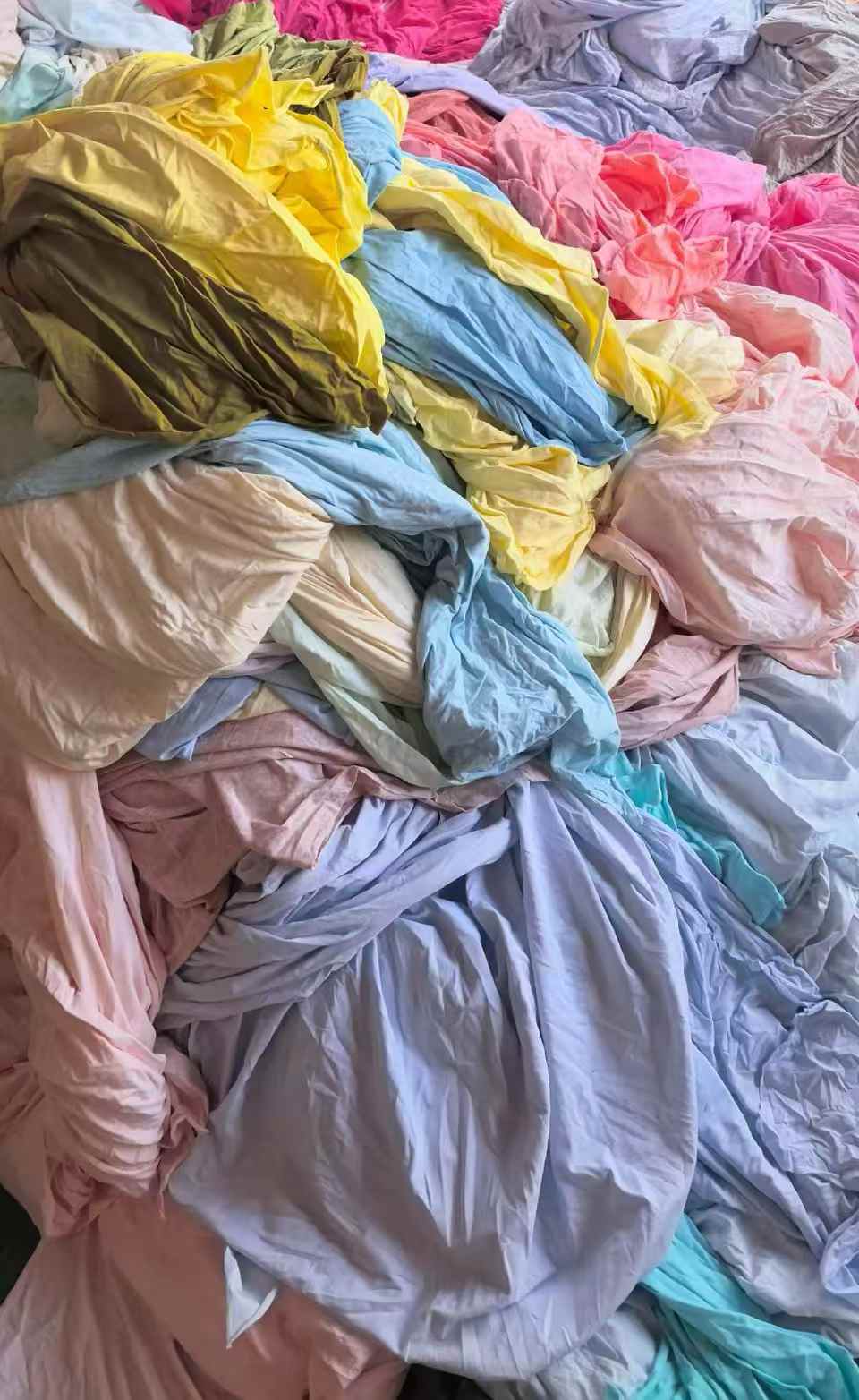 1-10m Lycra & Odel Cotton Fabric - 500KG Bright Color Stretch Cotton Fabric Remnants