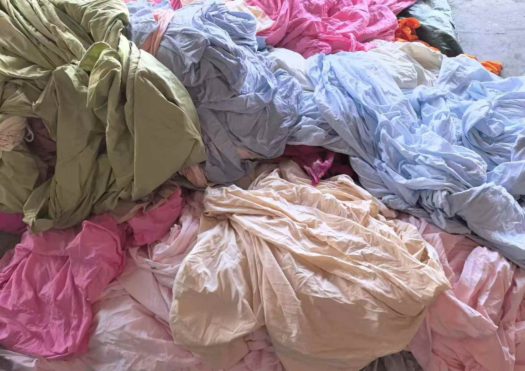 1-10m Lycra & Odel Cotton Fabric - 500KG Bright Color Stretch Cotton Fabric Remnants