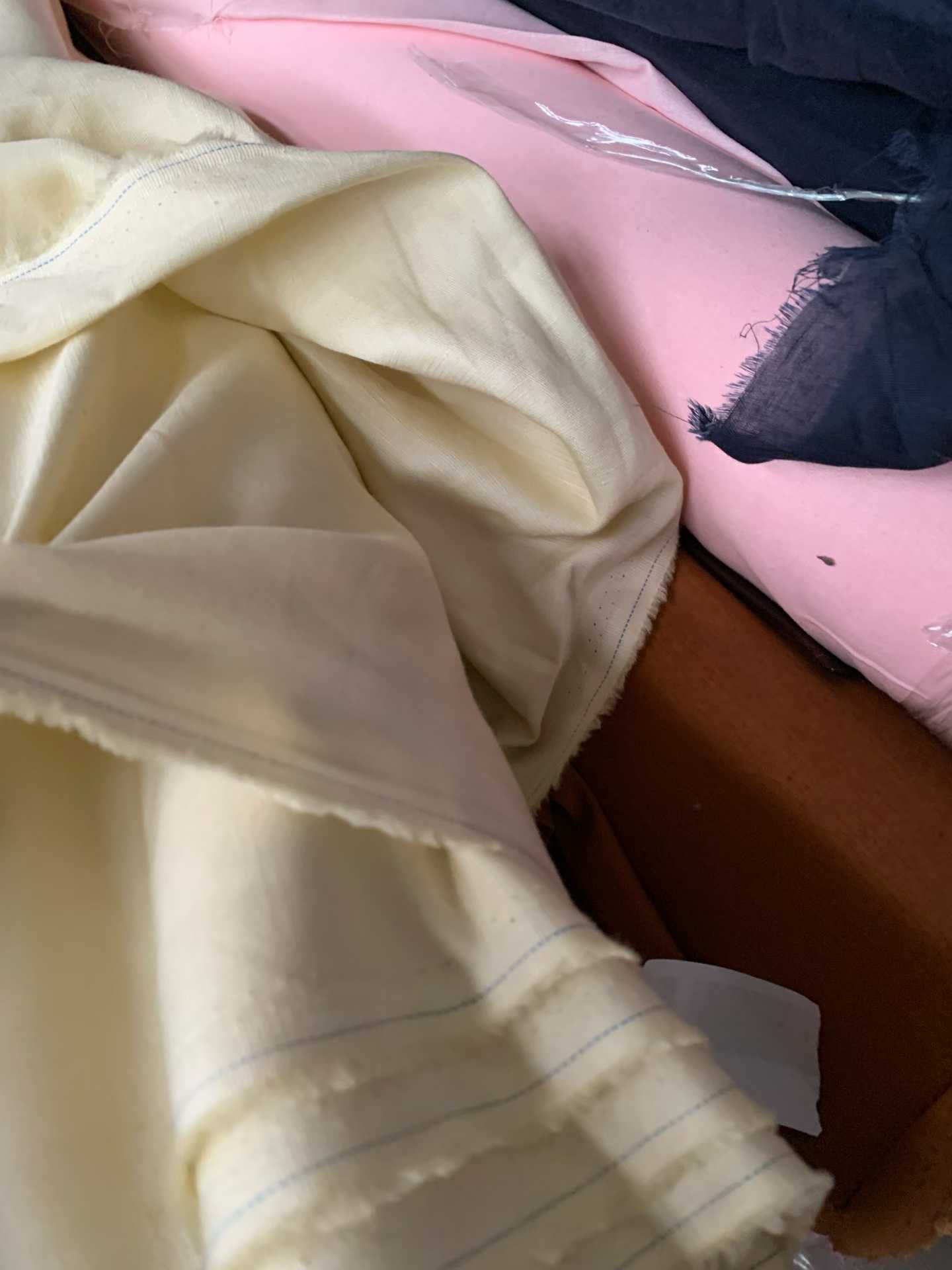 Premium Linen Cotton Sample Rolls | Mixed Ramie & Woven Fabric for Sampling & Crafts