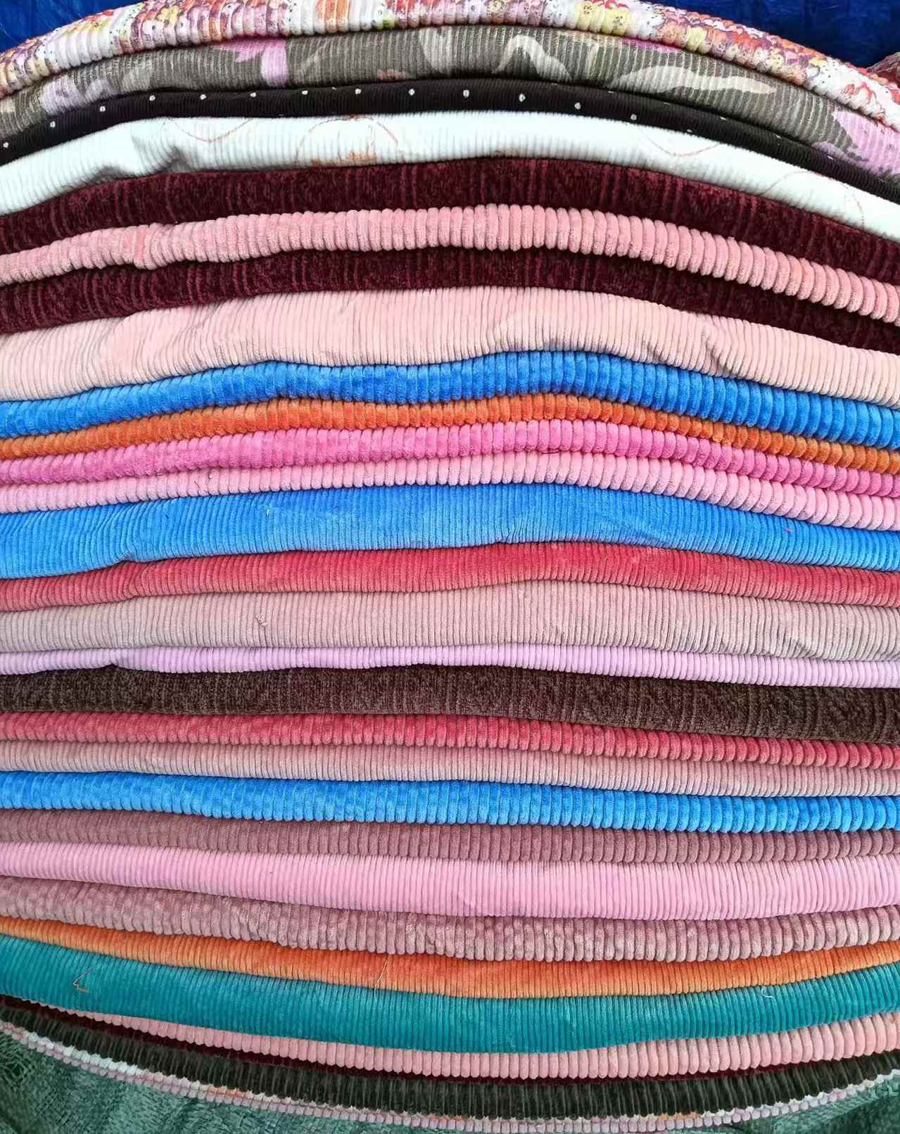 Cotton Corduroy Fabric Scraps - Solid Color Bulk Stock, Soft 100% Cotton Corduroy Remnants for Sewing, DIY Crafts, Clothing & Home Decor | Wholesale Surplus Fabric for Small Business & Hobbyists