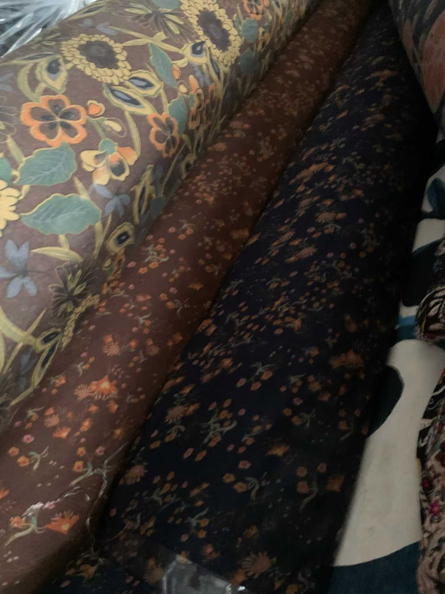 Linen Cotton Floral Fabric Rolls | Bulk Assorted Prints for Dresses, Shirts & DIY Projects