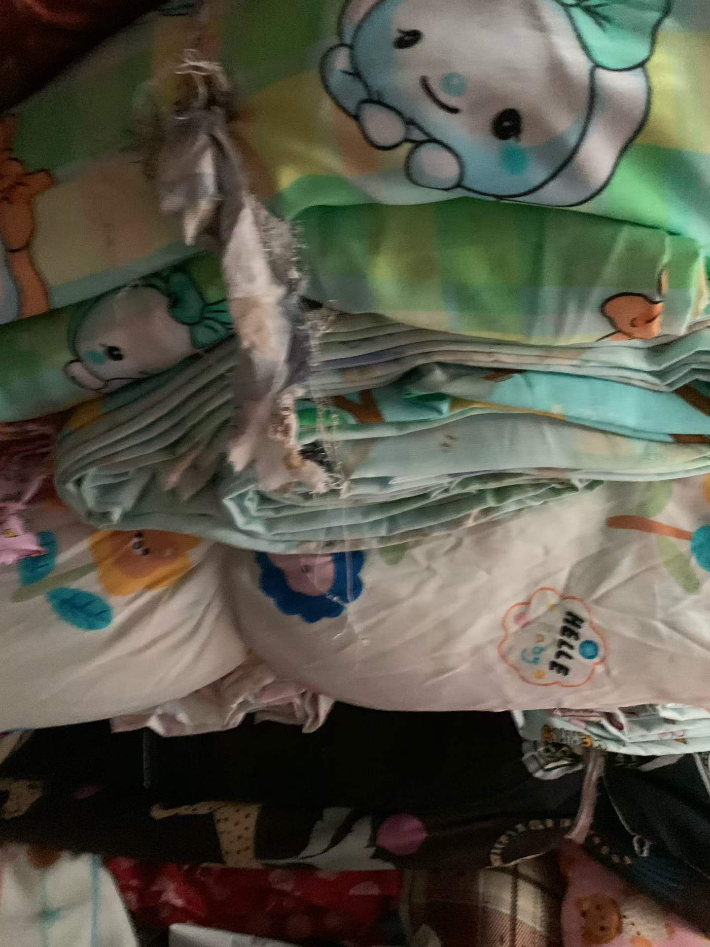 Cute Cartoon Rayon Cotton Fabric Scraps | Bulk for Kids’ Pajamas, Loungewear & Crafts