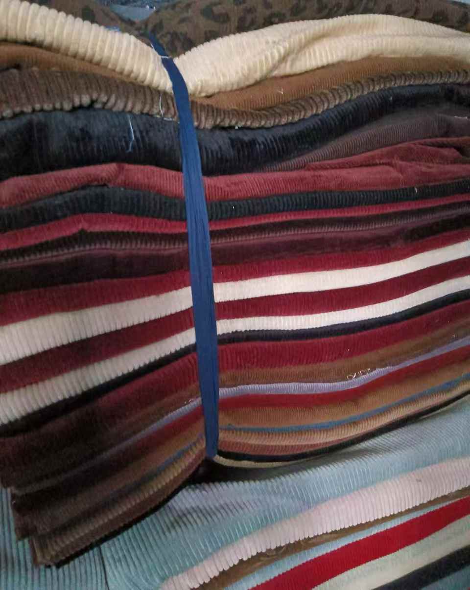 Cotton Corduroy Fabric Scraps - Solid Color Bulk Stock, Soft 100% Cotton Corduroy Remnants for Sewing, DIY Crafts, Clothing & Home Decor | Wholesale Surplus Fabric for Small Business & Hobbyists