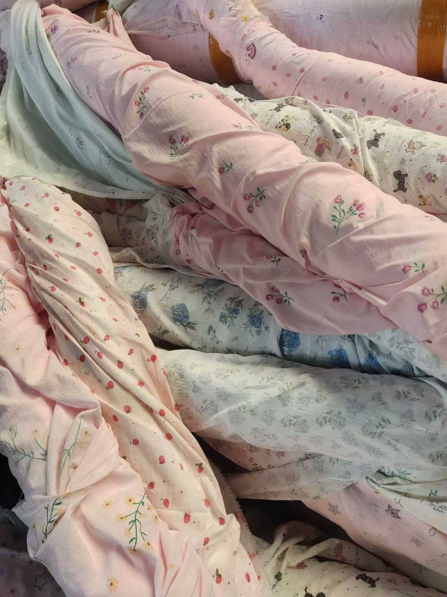 全棉花卉床上用品面料库存批发 | 床品用柔软全棉面料供应商 | 现货供应