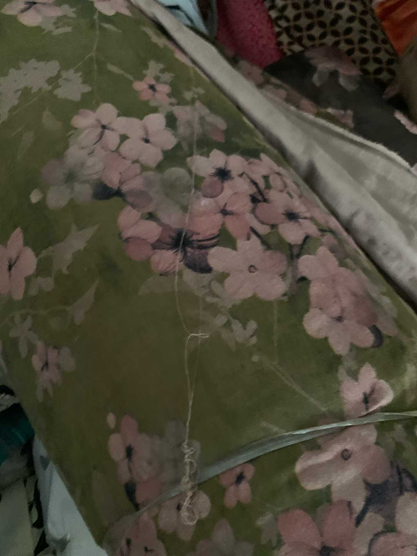 Vintage Floral Double Gauze Fabric | Soft Small Rolls for Dresses, Blouses & Crafts