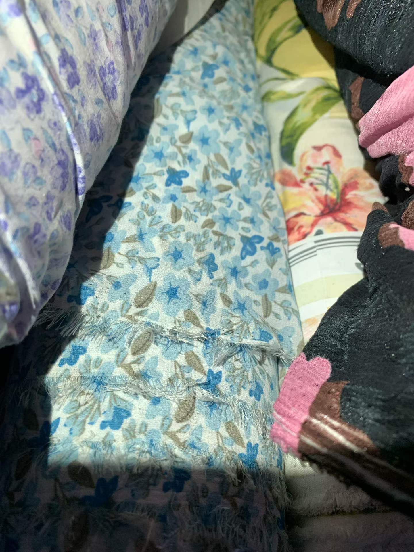 Floral Print Chiffon Fabric Rolls | Lightweight for Summer Dresses, Blouses & Scarves