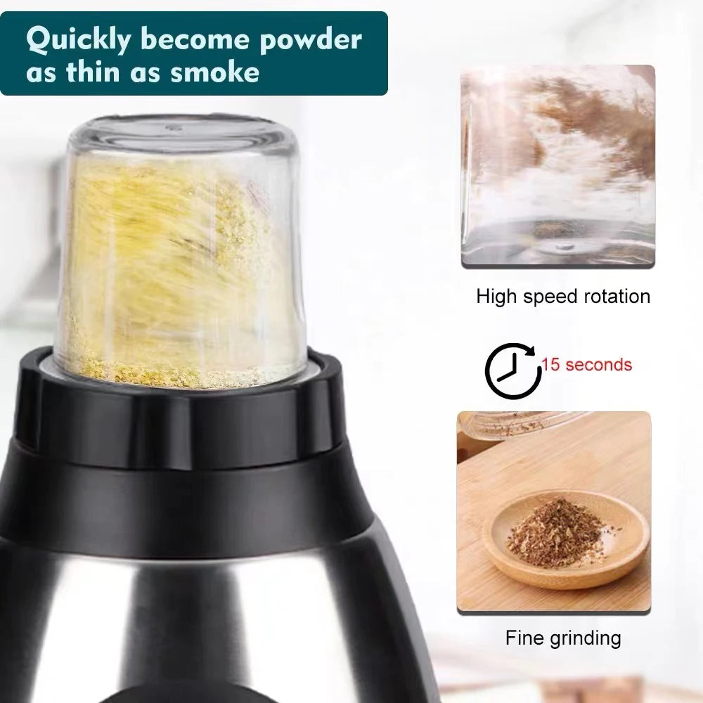 Stainless Steel Glass Grinder Multifunctional Home Kitchen Appliances Electric Fruit Smoothie Food Juicers Mixer Blenders