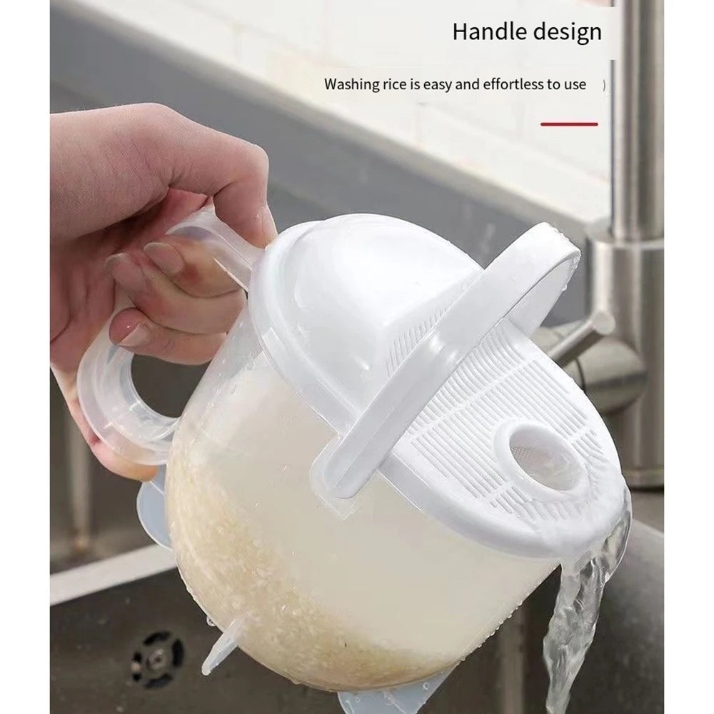 Rice Washer Strainer Bowl Plastic Quinoa Strainer Cleaning Veggie Fruit Rice Beans Grapes Kitchen Tools Filter Strainer