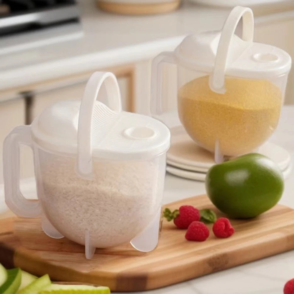 Rice Washer Strainer Bowl Plastic Quinoa Strainer Cleaning Veggie Fruit Rice Beans Grapes Kitchen Tools Filter Strainer