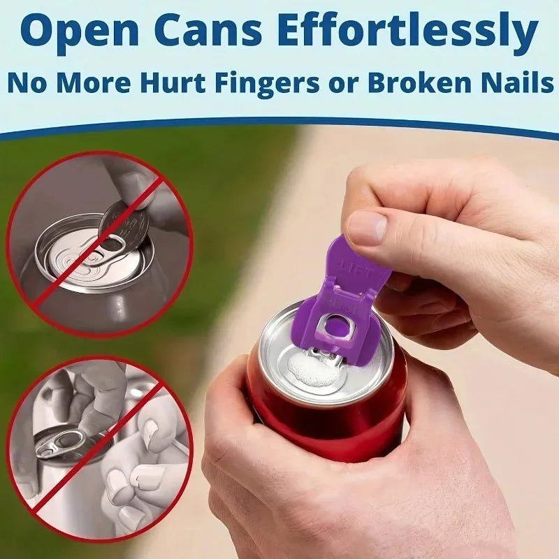 Portable Bottle Opener Multi Colored Beverage Can Openers Sealed Drink Opener Beer Soda  Aluminum Can Lid Remover Kitchen Tools