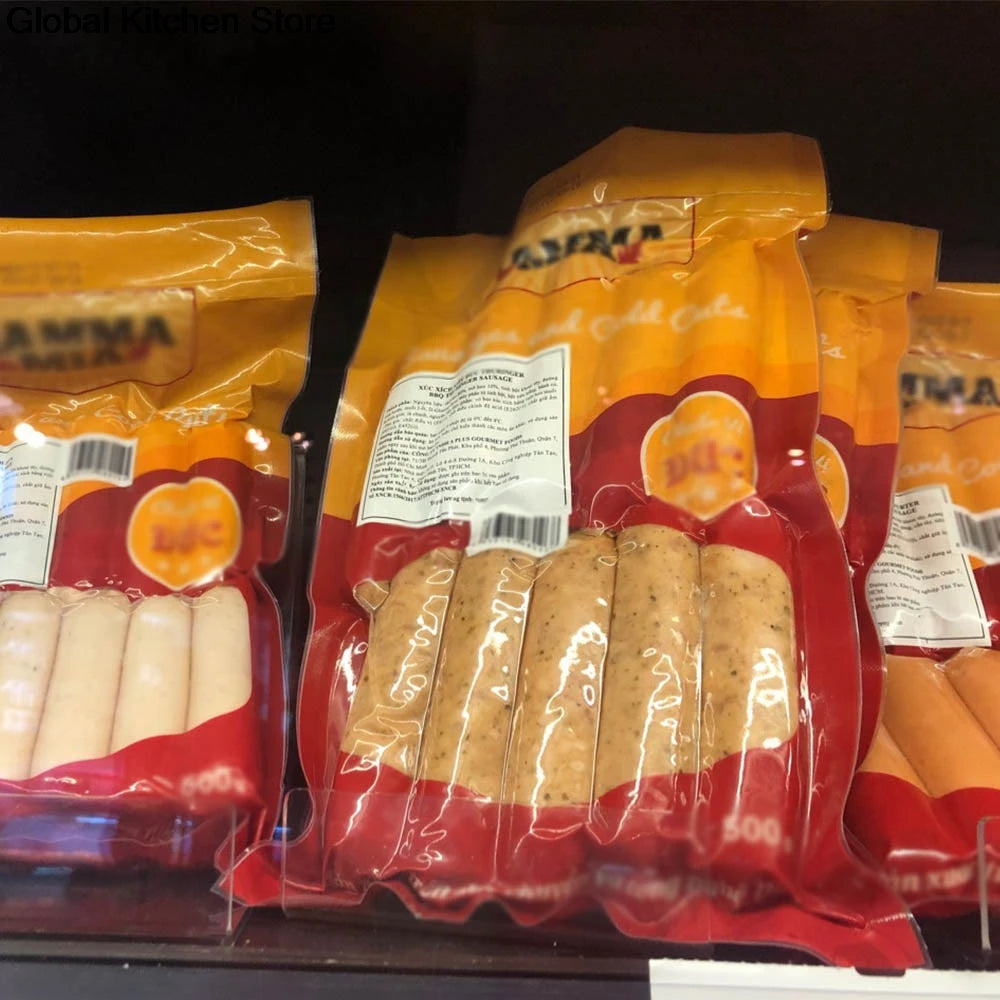 Smoked Cellulose Sausage Casing Shell for Sausage Sleeve Cellulose Halal easy to peel Sausage Packing Casing Kitchen Tools