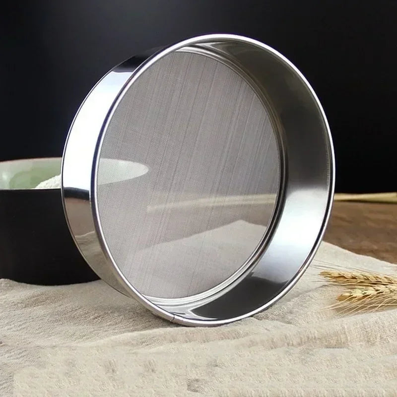 Kitchen Useful Small Tools Multifunctional Manual Flour Mesh Powder Stainless Steel Flour Sieve Practical Durable Accessories
