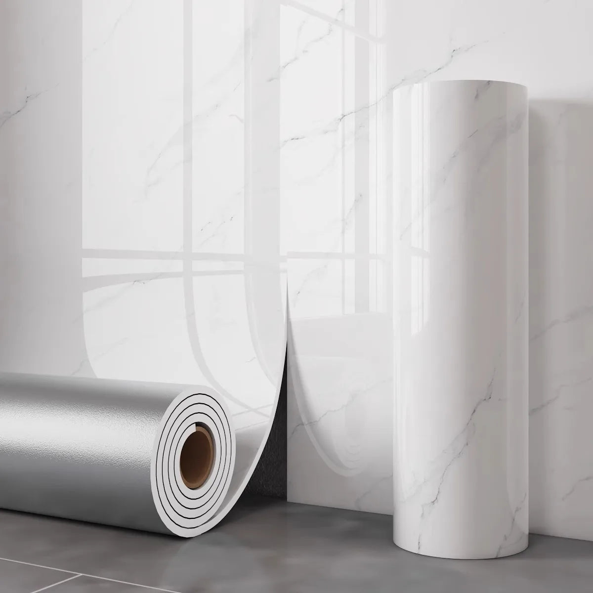 40x300cm imitation marble wall sticker self-adhesive living room kitchen thickened wallpaper waterproof wallpaper bathroom
