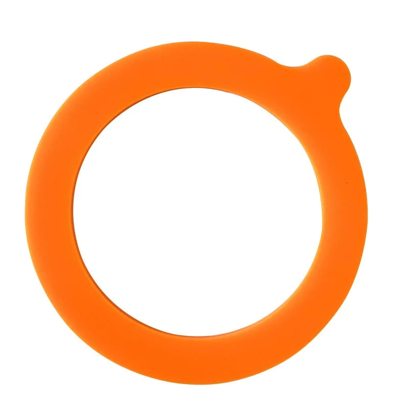 10pcs Silicone Jar Gaskets Replacement Airtight Rubber O Rings Leak-proof For Food Storage Sealing Lids Glass Can Kitchen Tools