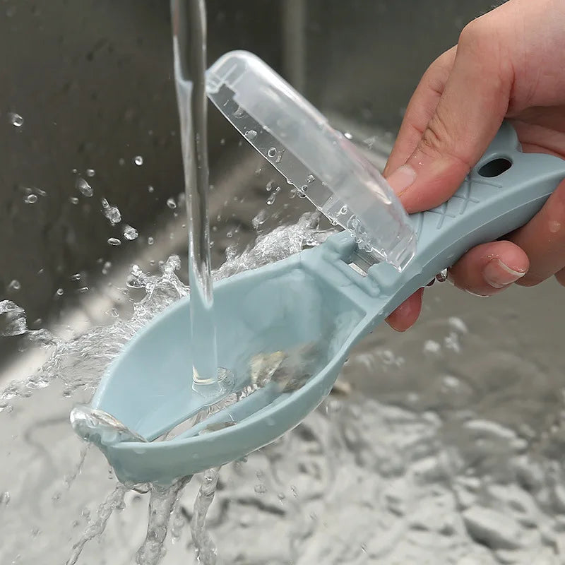 Fish Scales Graters Scraper Fish Cleaning Tool Scraping Scales Device with Cover Home Kitchen Cooking Fish Tool Kitchen Tools