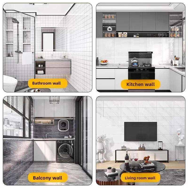 40x300cm imitation marble wall sticker self-adhesive living room kitchen thickened wallpaper waterproof wallpaper bathroom