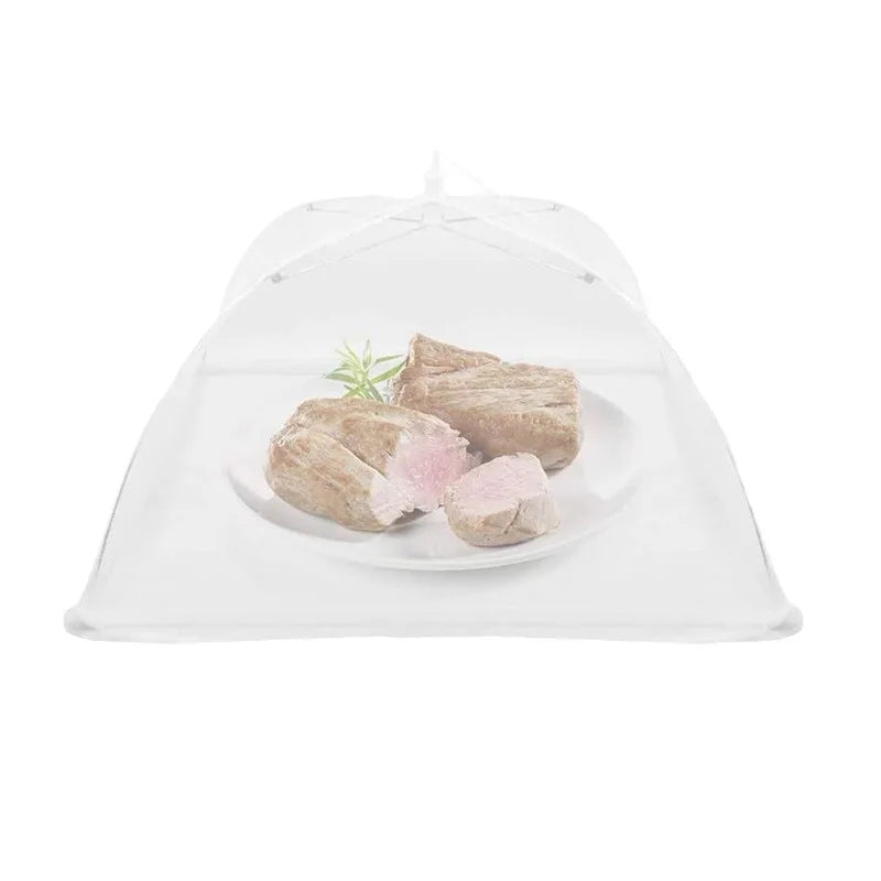 Foldable Umbrella Mesh Food Cover Anti-mosquito Meal Cover Net Lace Portable Picnic Protect Dish Cover Food Lid Kitchen Tools