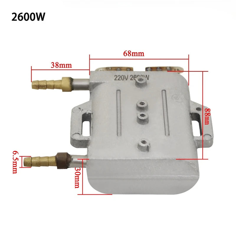 Fog smoke heating core 220V 2600W atomizer water heater stick heating element 8 mm for cleaning range hood kitchen tools