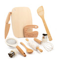 Montessori Kitchen Tools Real Cooking Set Wooden Educational Kid Toys Safe Knives Baking Set Kitchen Accessories For Boys Girls