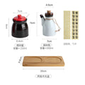 Japanese Restaurant Ceramic Seasoning Jar Vinegar Soy Sauce Chili Oil Pot Home Mini Seasoning Salt Sugar Jar Kitchen Container