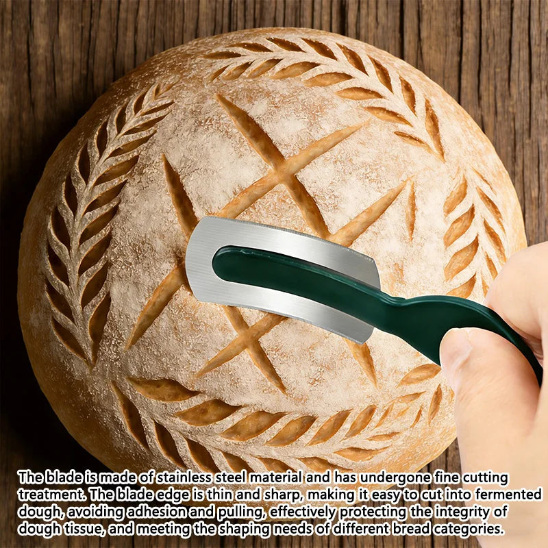 Kitchen bread cutter, engraving knife, stainless steel kitchen baking accessories, printed bread slices, baking pastry tools