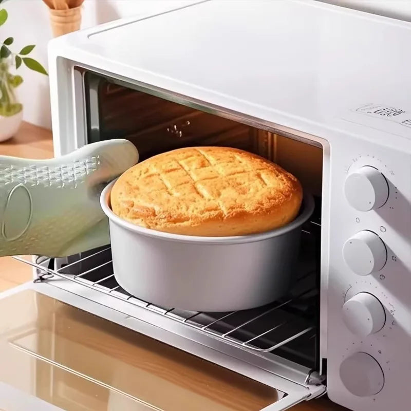 4/6/8/10 Inch Baking Cake Mold Round Non-Stick Cake Pan Removable Removable Bottom Baking Tray Aluminium Alloy For Kitchen Tools