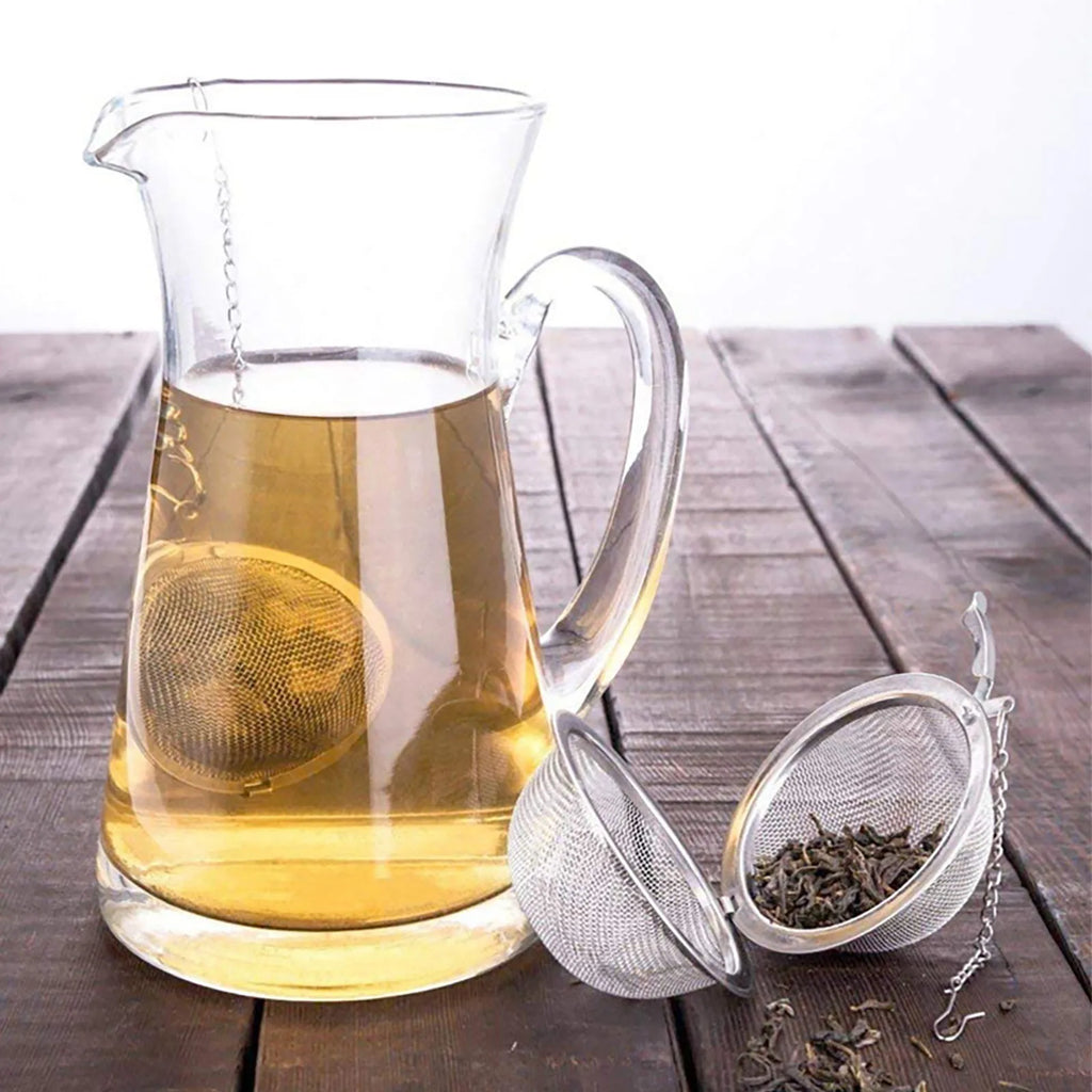 2-20Pcs Tea Infuser Stainless Steel Mesh Tea Ball Spacing Diffusion Ball Loose Leaf Tea Filter Kitchen Tools Loose Herbal Spices