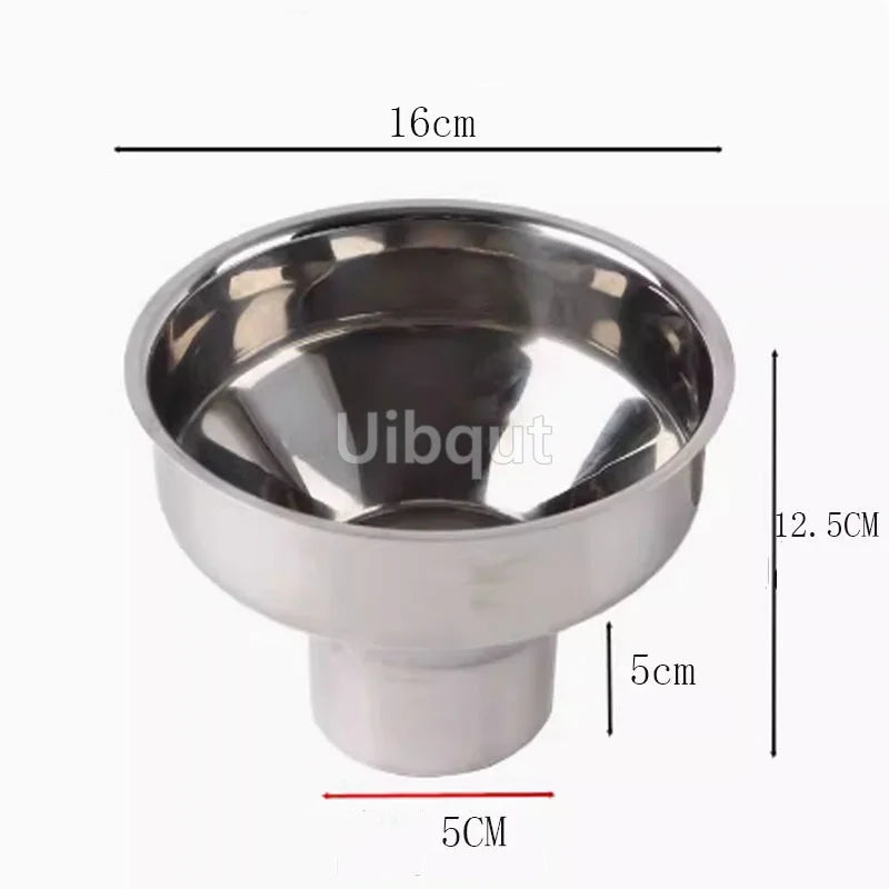 304 Big Stainless Steel Funnel Kitchen Oil Liquid leakage Funnel refueling Detachable Filter Wide Mouth Funnel Kitchen Tools