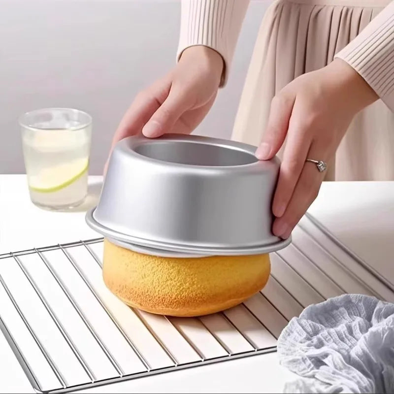 4/6/8/10 Inch Baking Cake Mold Round Non-Stick Cake Pan Removable Removable Bottom Baking Tray Aluminium Alloy For Kitchen Tools