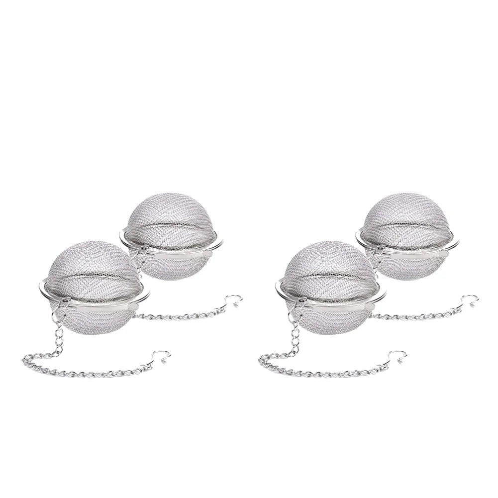 2-20Pcs Tea Infuser Stainless Steel Mesh Tea Ball Spacing Diffusion Ball Loose Leaf Tea Filter Kitchen Tools Loose Herbal Spices