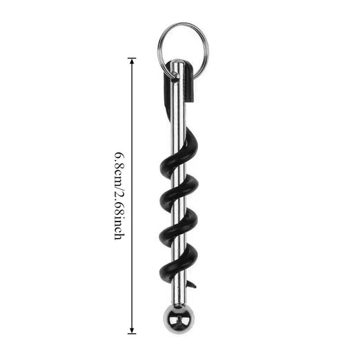 1/3/5pcs Red Wine Bottle Opener Cork Screw Bottle Corkscrew with Ring Keychain Mini Party Bar Kitchen Tools