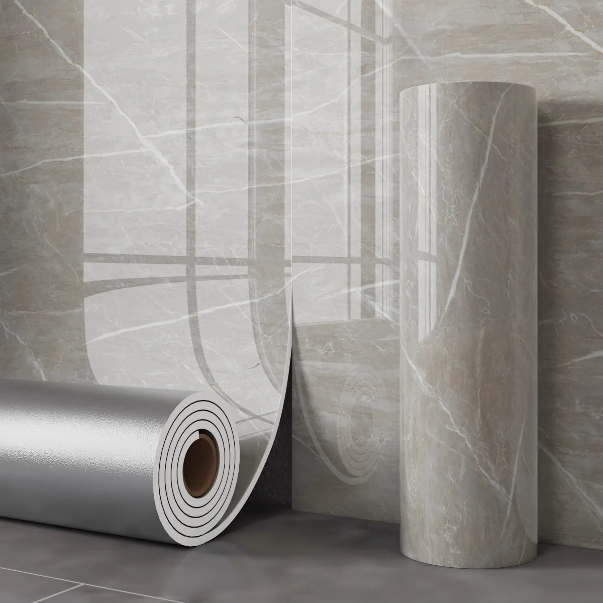 40x300cm imitation marble wall sticker self-adhesive living room kitchen thickened wallpaper waterproof wallpaper bathroom