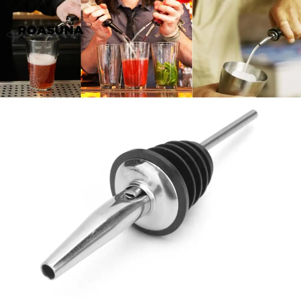 Stainless Steel Whisky Liquor Oil Wine Bottle Pourer Cap Spout Stopper Mouth Dispenser Bartender Kitchen Tools Bar Accessories