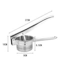 Masher RicerPress Mashed Potatoes Stainless Steel Crushing Puree Fruit Vegetable SqueezerJuicer Press Maker Kitchen Tools