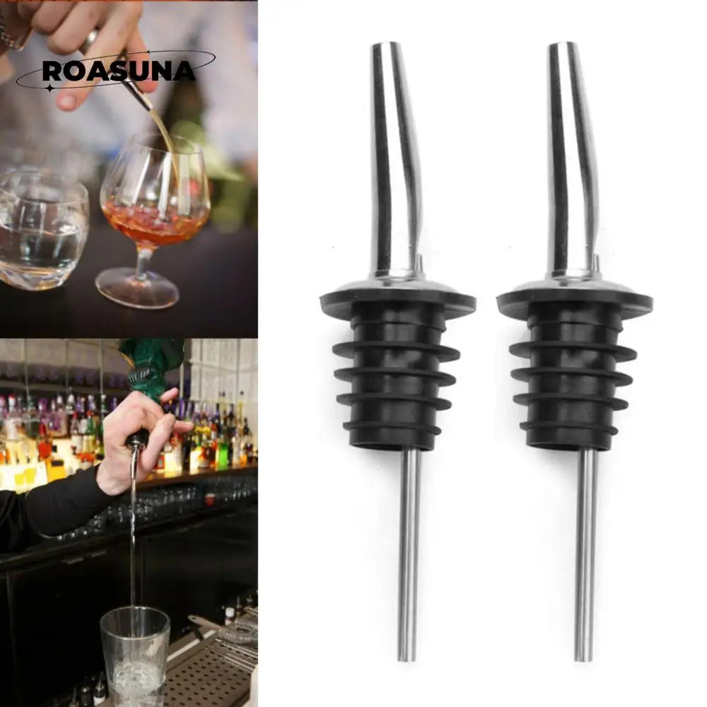 Stainless Steel Whisky Liquor Oil Wine Bottle Pourer Cap Spout Stopper Mouth Dispenser Bartender Kitchen Tools Bar Accessories