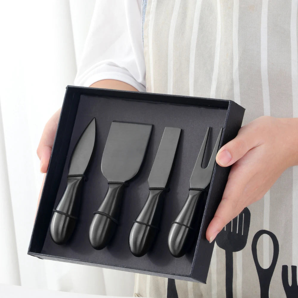 4Pcs Cheese Tool Gold Cheese Slicer Cutter Knife Creative Cheese Graters Kitchen Tools Cake Spatula Butter Knife Cheese Set